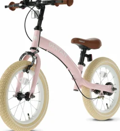 Deryan Radfahren^12 Zoll Luxus 3-in-1 Kinderfahrrad - Pink