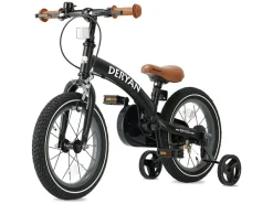Deryan 12 Zoll Luxus 3-in-1 Kinderfahrrad - Black< Radfahren