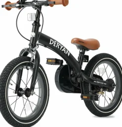 Deryan 12 Zoll Luxus 3-in-1 Kinderfahrrad - Black< Radfahren