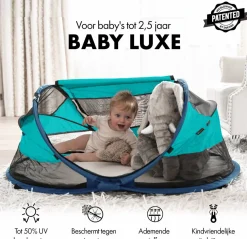 Deryan Reisebetten-Baby Luxe Campingbett - Ozean