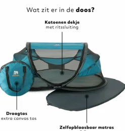 Deryan Reisebetten-Baby Luxe Campingbett - Ozean