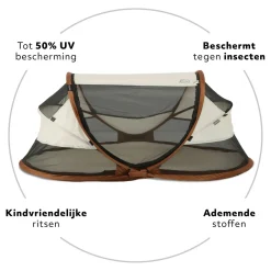 Deryan Reisebetten^Baby Luxe Campingbett - Sand