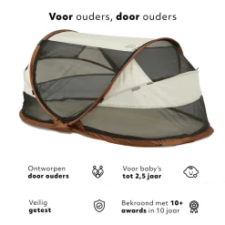Deryan Reisebetten^Baby Luxe Campingbett - Sand