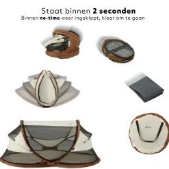 Deryan Reisebetten^Baby Luxe Campingbett - Sand