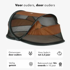 Deryan Baby Luxe Reisebett - Caramel< Reisebetten