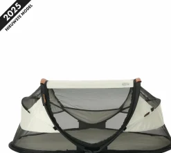 Deryan Reisebetten-Baby Luxe Reisebett mit Ledergriffen - Ivory