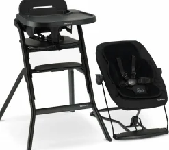 Deryan Curve Kinderstuhl Mit Wippe und Sitzkissen - Black<Kinder Kinderstühle