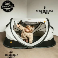 Deryan Kleinkind Luxe Campingbett - Creme< Reisebetten