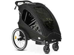 Deryan Bollerwagen^Luxus 3-in-1 Fahrradanhänger - Black