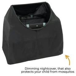 Deryan Moskitonetze^Luxus Pop Up Schwarz Campingbett Moskitonetz