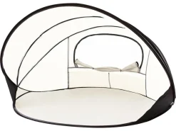 Deryan Strandmuscheln-Luxus XXL Pop-Up Strandzelt - Cream