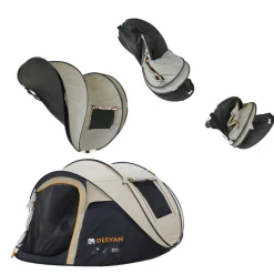 Deryan Wurfzelte|Verdunkelungszelte^4-Personen 8000MM Luxe Pop-Up Zelt
