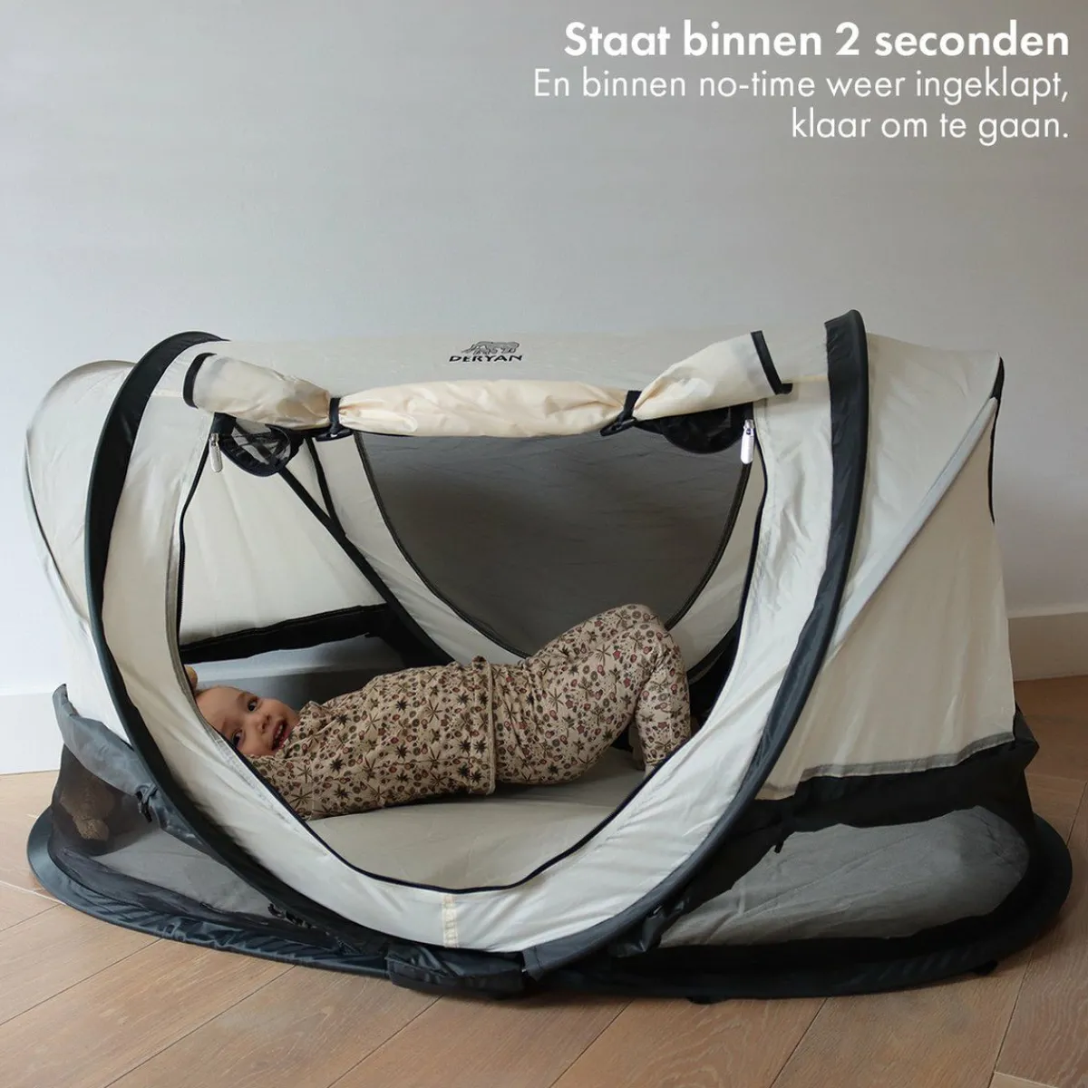 Deryan Shane Luxe 2024 Reisebett - Cream< Reisebetten