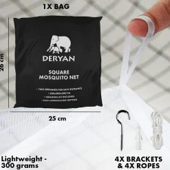Deryan Moskitonetze-Square Mosq XXL Moskitonetz