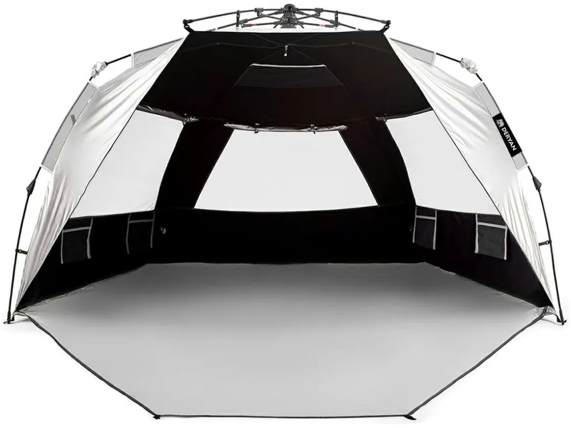 Deryan Strandmuscheln^Up To Go Pop-Up Strandzelt - Silver