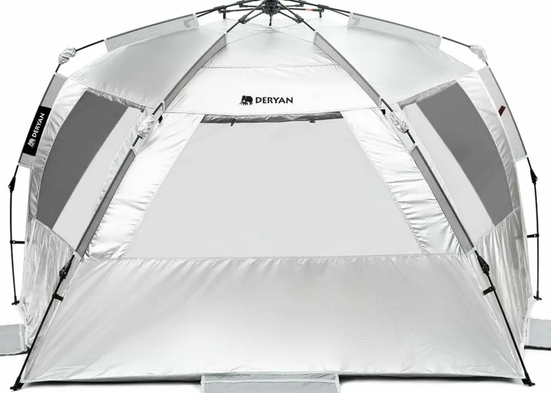 Deryan Strandmuscheln^Up To Go Pop-Up Strandzelt - Silver