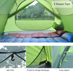 Markenlos Desert Fox 2-Personen-Zelt< 2 Personen Kuppelzelte|Trekkingzelte