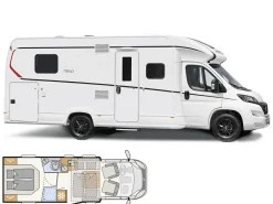 Dethleffs Trend T7057 DBL 2024 Wohnmobil< Wohnmobile