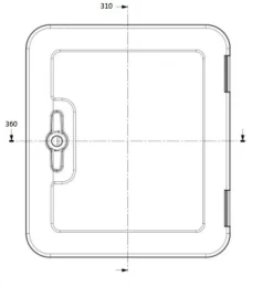 Dometic Serviceklappen^SK5 36 x 31 cm Serviceklappe