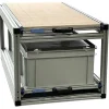 Markenlos Heckauszüge^Doppel 90×40 cm Heckauszug mit 2 Boxen und Multiplexplatte
