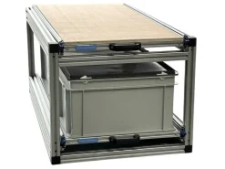 Markenlos Heckauszüge^Doppel 90×40 cm Heckauszug mit 2 Boxen und Multiplexplatte