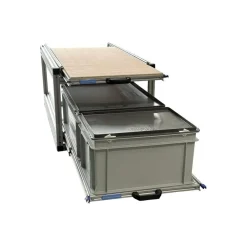 Markenlos Heckauszüge^Doppel 90×40 cm Heckauszug mit 2 Boxen und Multiplexplatte