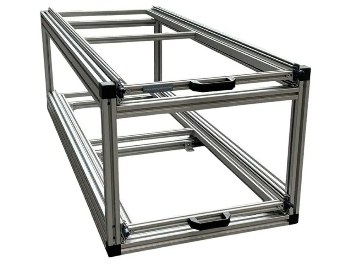 Markenlos Heckauszüge^Doppel Aluminium Heckauszug - 90 × 40 cm