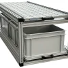 Markenlos Heckauszüge-Doppel-Heckauszug 120×40 cm – 3 offene Boxen und Riffelblech