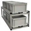 Markenlos Doppel-Schiebeframe 120x40 cm für Camper mit offenen Boxen< Heckauszüge