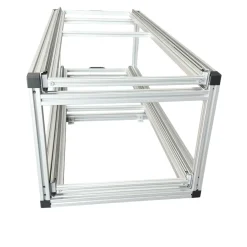 Markenlos Doppel-Schiebeframe 120x40 cm für Camper mit offenen Boxen< Heckauszüge