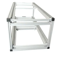 Markenlos Heckauszüge-Doppel-Schiebeframe 120x40 cm mit geschlossenen Boxen