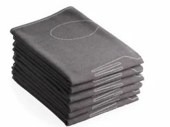 DoubleDry Bestek 50 x 70 cm 6-er Set Geschirrtüchern - Grau< Geschirr- & Küchentücher