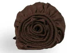 DoubleDry Spannbettlaken^Flanel 140x200 cm Spannbettlaken - Braun