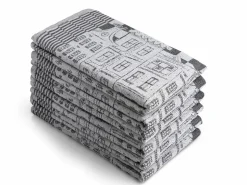 DoubleDry Geschirr- & Küchentücher^Haus 50 x 70 cm 6er-Set Geschirrtüchern - Schwarz