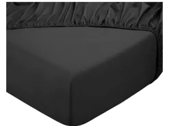 DoubleDry Home 140 x 200 cm spannbettlaken - schwarz< Spannbettlaken