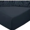 DoubleDry Home 90 x 200 cm Spannbettlaken - Blau< Spannbettlaken