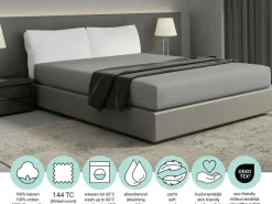 DoubleDry Spannbettlaken^Home 90 x 200 cm Spannbettlaken - Grau