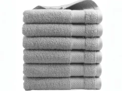 DoubleDry Handtücher^Hotel 50 x 100 cm 6er-Set Handtüchern - Hell Grau