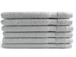 DoubleDry Handtücher^Hotel 16 x 21 cm 6-er Set Waschlappen - Hell Grau