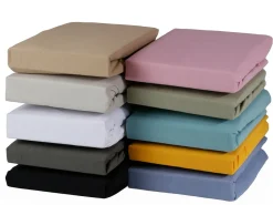DoubleDry Jersey 160 x 200 cm Spannbettlaken - Light grey< Spannbettlaken