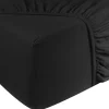 DoubleDry Spannbettlaken-Jersey 90 x 200 cm Spannbettlaken - Black