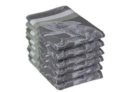 DoubleDry Geschirr- & Küchentücher^Jungle 50 x 70 cm 6er-Set Geschirrtüchern - Grey