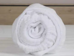 DoubleDry Spannbettlaken-Molton 180 x 200 cm Spannbettlaken - Basic White