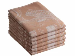DoubleDry Muhle 50 x 70 cm 6er-set Geschirrtuch - braun< Geschirr- & Küchentücher