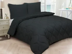 DoubleDry Kissen-Schwarz Kissenbezüge - 2-er Set