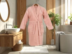 Markenlos Bademäntel-DoubleLife Powder Pink bademantel