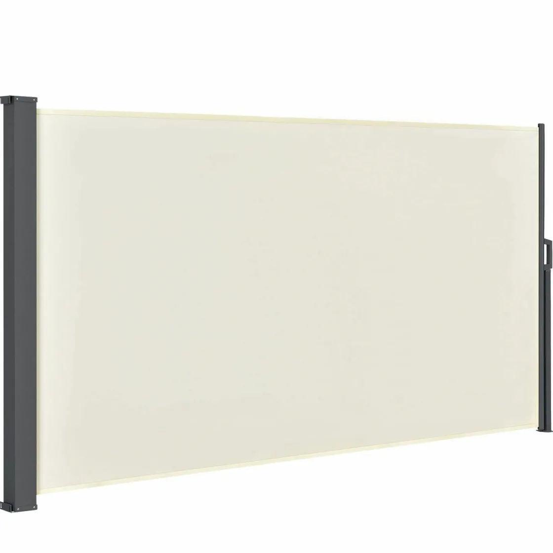 Markenlos Sonnensegel|Sonnensegel-Dubai 300 x 160 beige Seitenmarkise