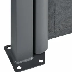 Markenlos Sonnensegel|Sonnensegel^Dubai 300 x 200 grau Seitenmarkise