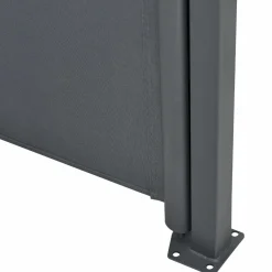 Markenlos Sonnensegel|Sonnensegel-Dubai 500 x 160 grau Seitenmarkise