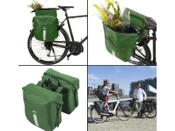 Dutch Mountains Fahrrad Zubehör|Fahrradtaschen-46 Liter doppelte Fahrradtasche - Green